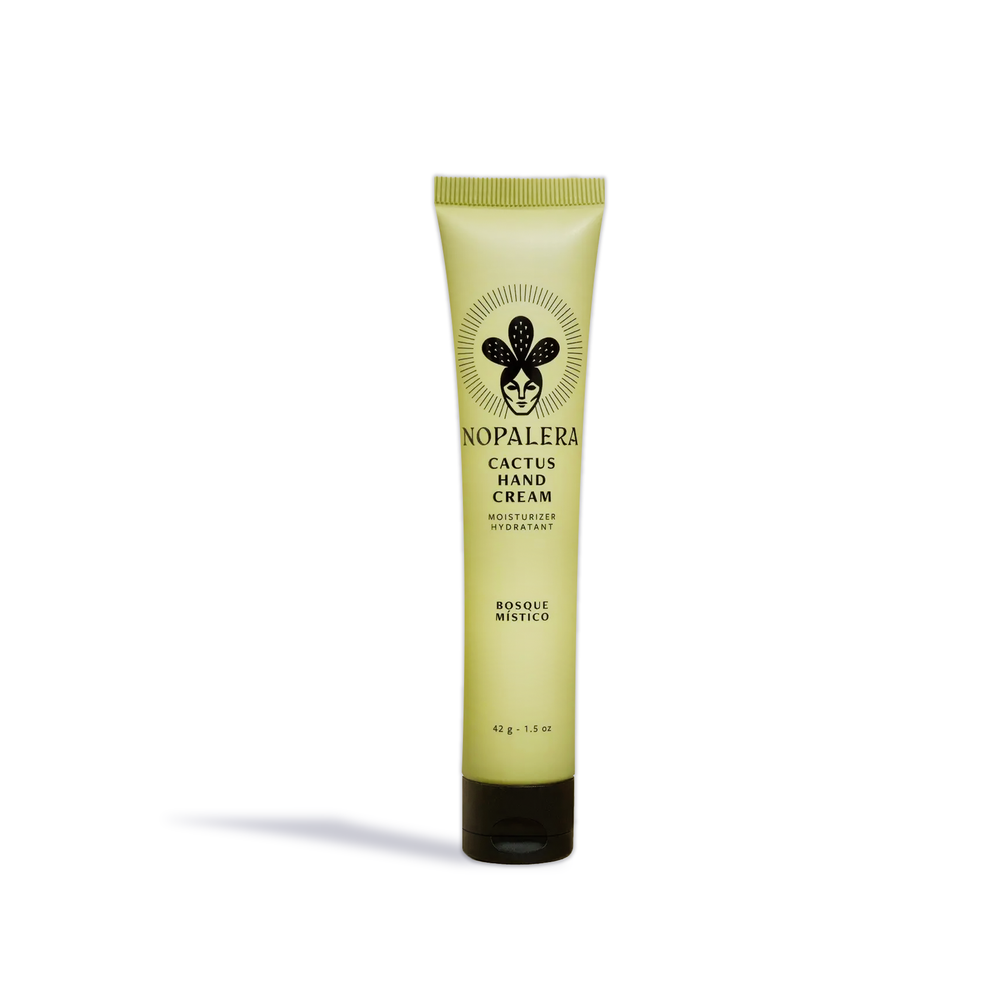 Innovate the Label Nopalera hand cream cactus moisturizer in light green tube for hydration