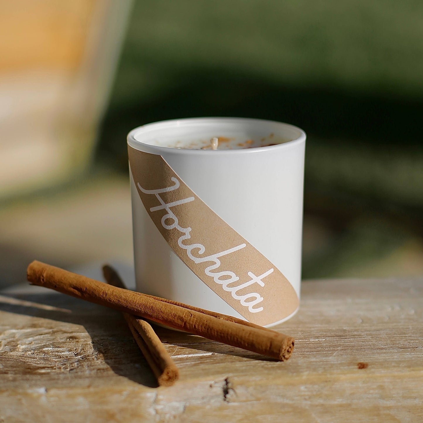 Soy & Coconut Wax Candle 9.5oz in Cinnamon Horchata by Sin-Min