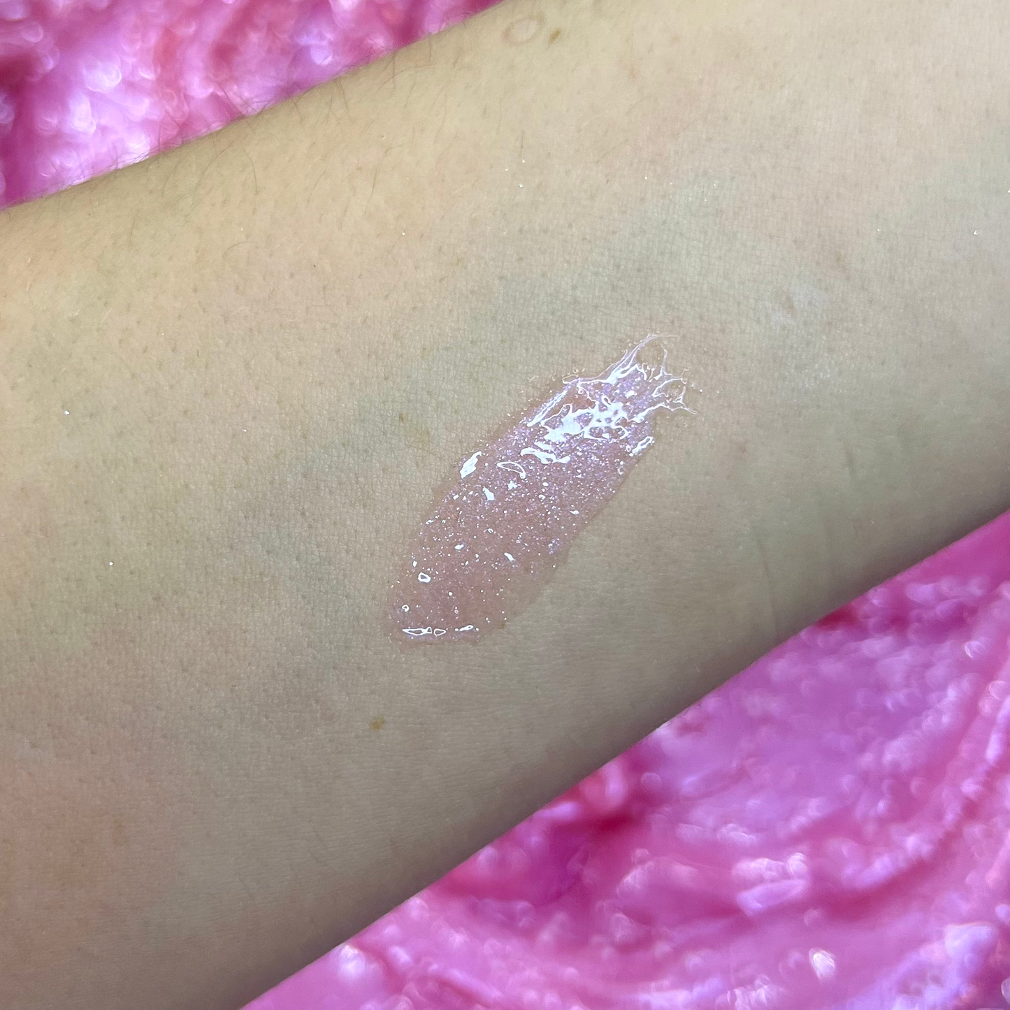 Cake Pop Lip Gloss by Gia Taylor Pink Iridescent Lip Gloss with Vanilla Cake Scent