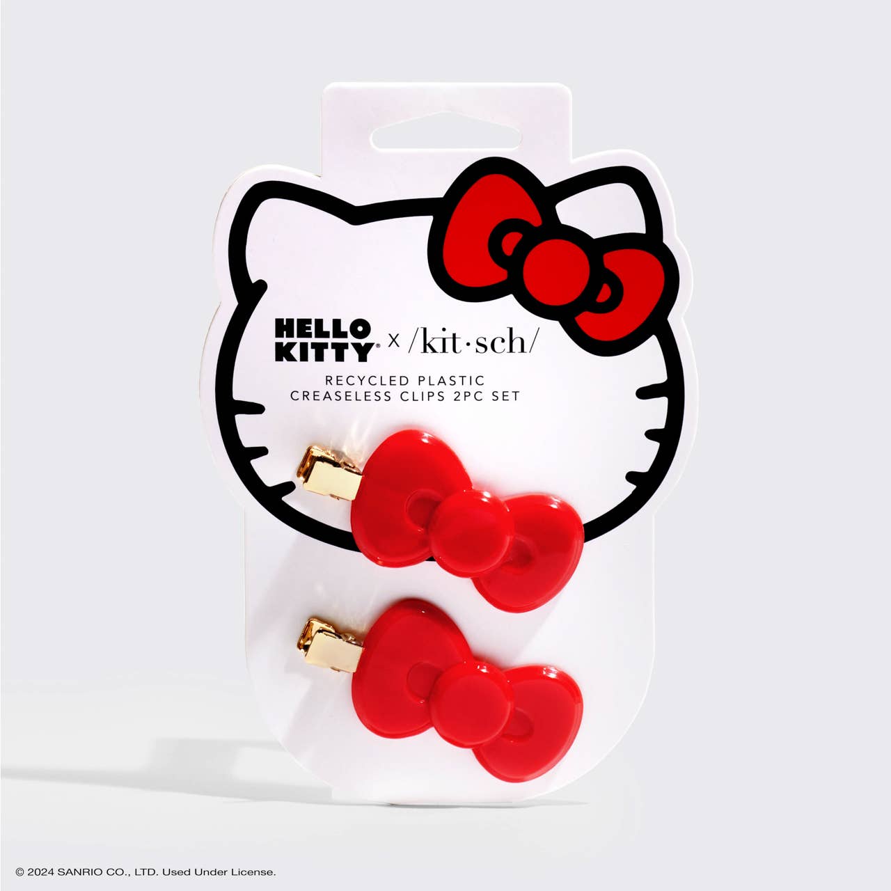 Kitsch X Hello Kitty Recycled Plastic Creaseless Clips Set