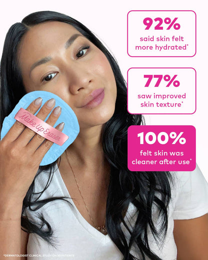 Cloud Cosmetic Bag with Makeup Removing Towels by The Makeup Eraser