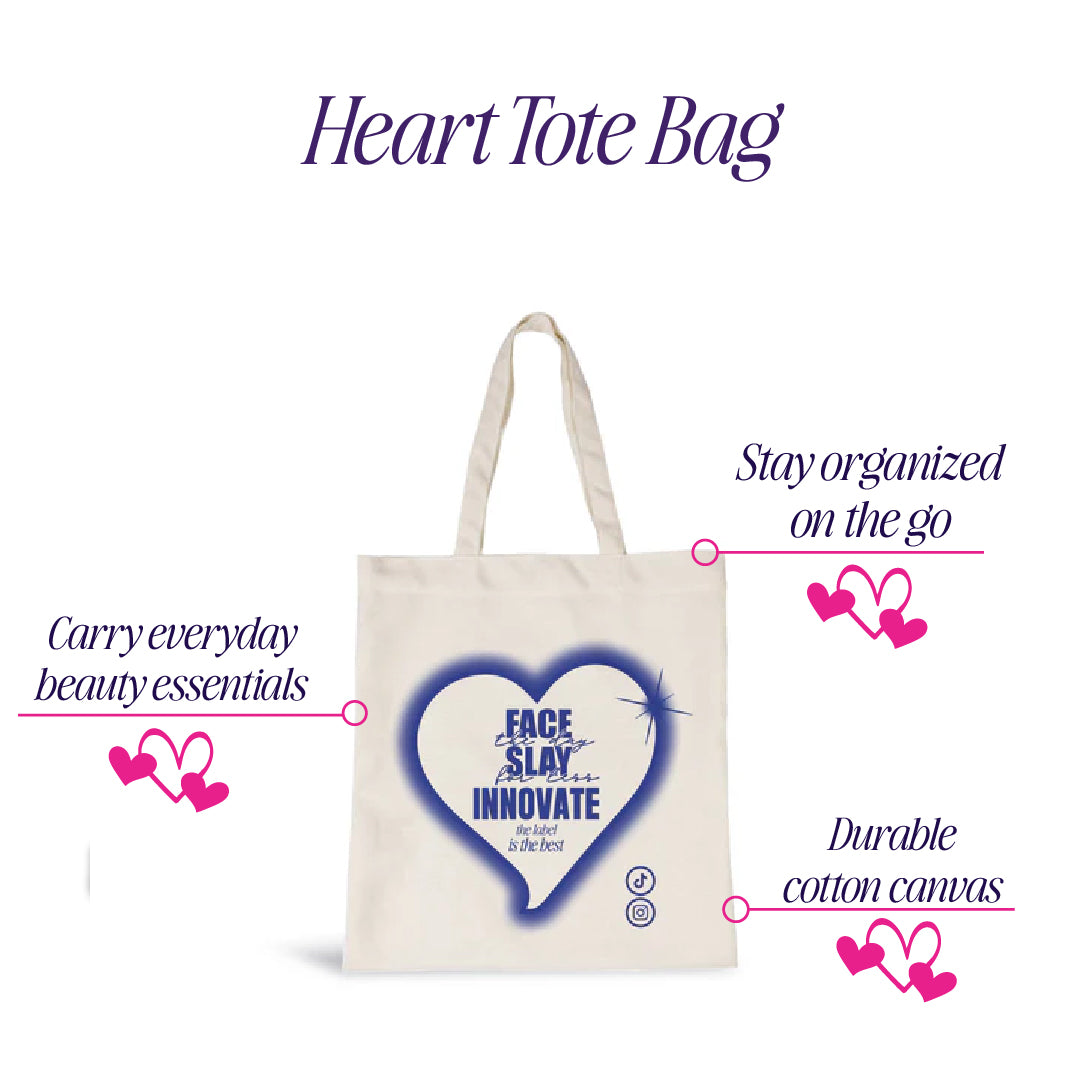 Heart Tote Bag by Innovate The Label