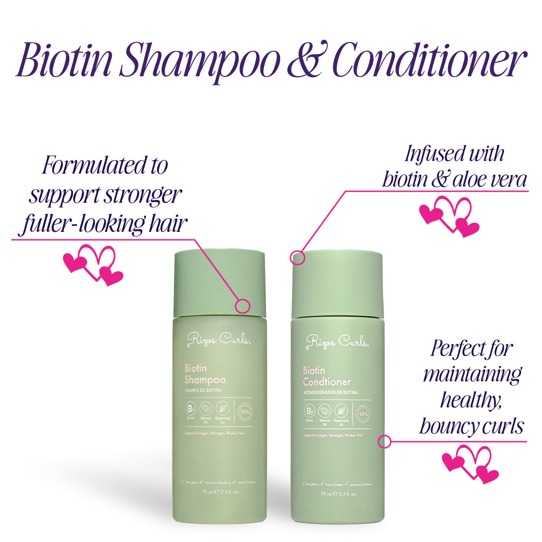 Biotin Hair Care Set (Travel Size) by Rizos Curls