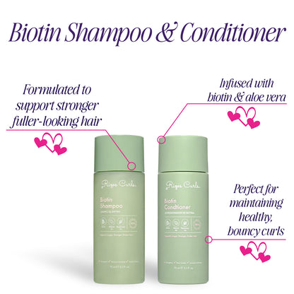Biotin Hair Care Set (Travel Size) by Rizos Curls