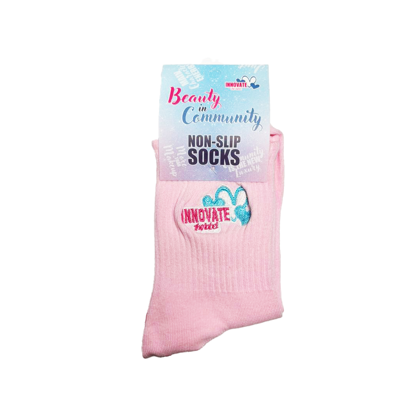 Beauty in Community Grip Pilates & Self-Care Socks