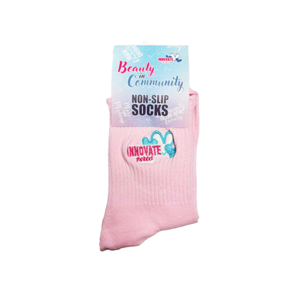 Beauty in Community Grip Pilates & Self-Care Socks