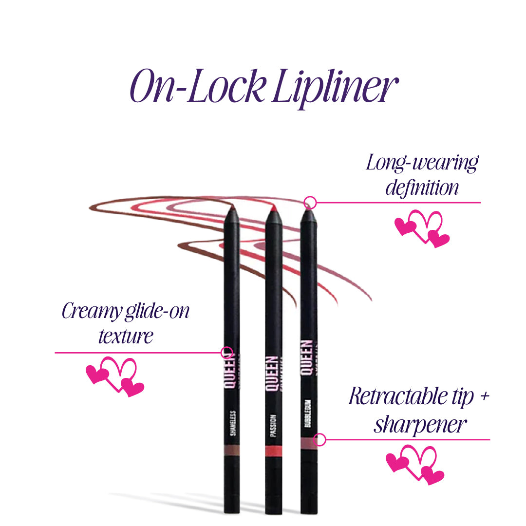Creamy, Long-Wear Lip Liner by Queen Cosmetics “On Lock”