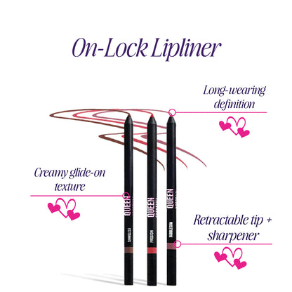 Creamy, Long-Wear Lip Liner by Queen Cosmetics “On Lock”