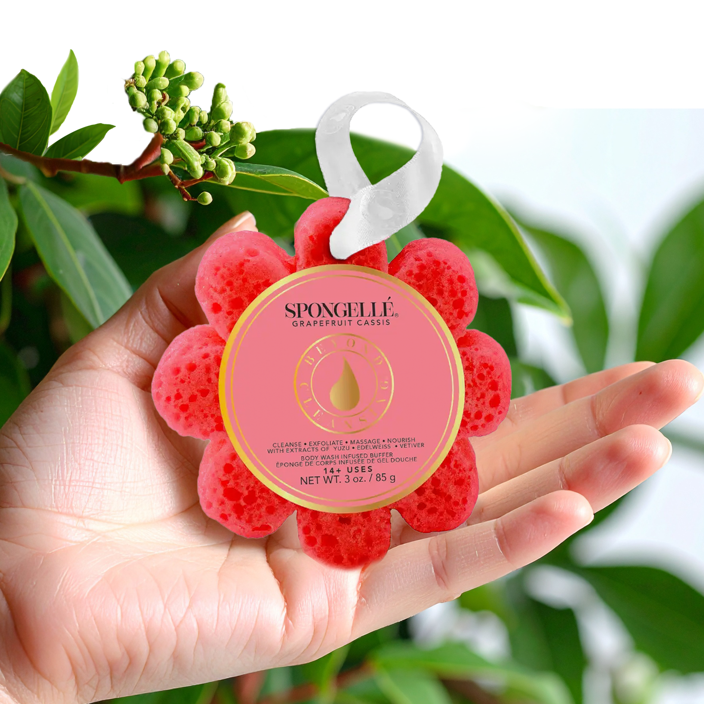 Spongelle Wildflowers Soap Sponges Body wash–infused sponge for a quick, luxe cleanse