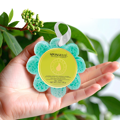 Spongelle Wildflowers Soap Sponges Body wash–infused sponge for a quick, luxe cleanse