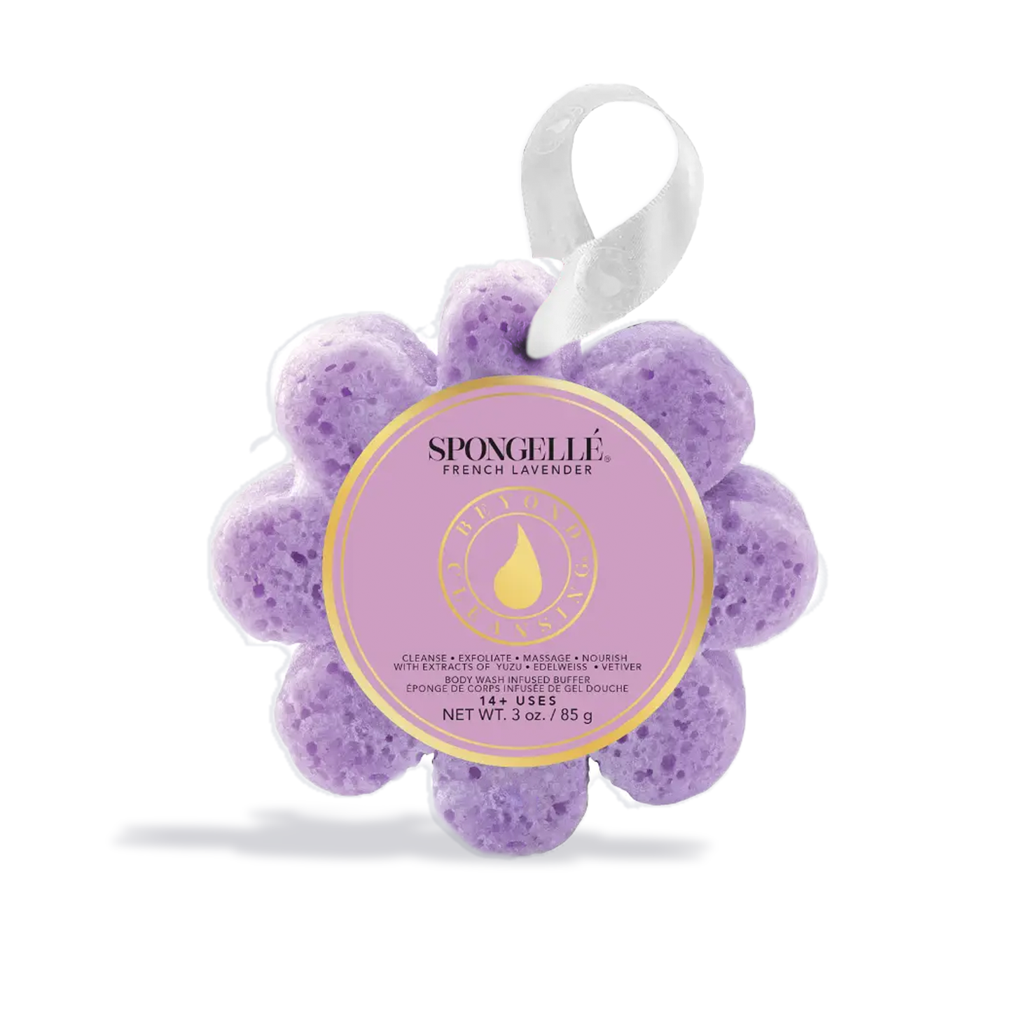 Spongelle Wildflowers Soap Sponges Body wash–infused sponge for a quick, luxe cleanse