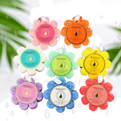 Spongelle Wildflowers Soap Sponges Body wash–infused sponge for a quick, luxe cleanse