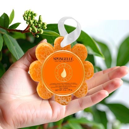 Spongelle Wildflowers Soap Sponges Body wash–infused sponge for a quick, luxe cleanse