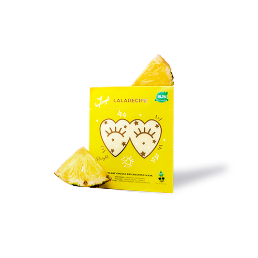 LaLa Recipe Heart Goggles Brightening Mask in Pineapple