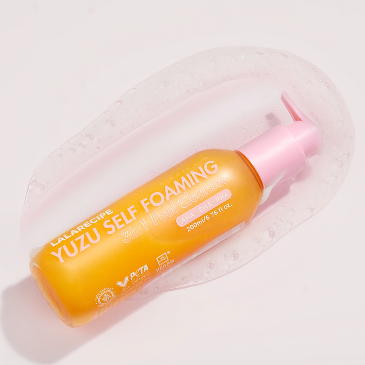 Lala Recipe Yuzu Self Foaming 3in1 Peel Cleanser