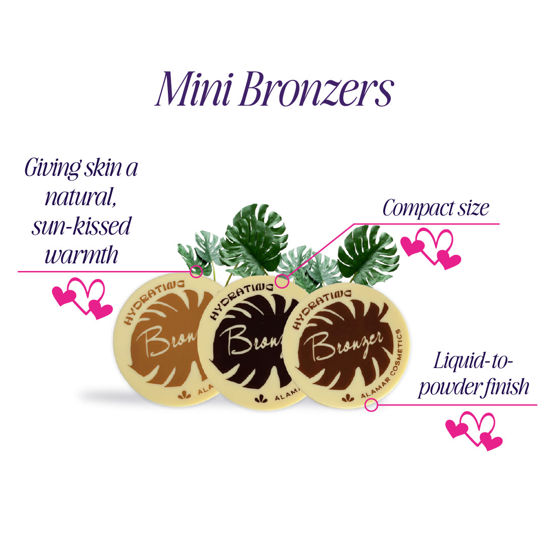 Mini Powder to Cream Bronzers by Alamar Cosmetics