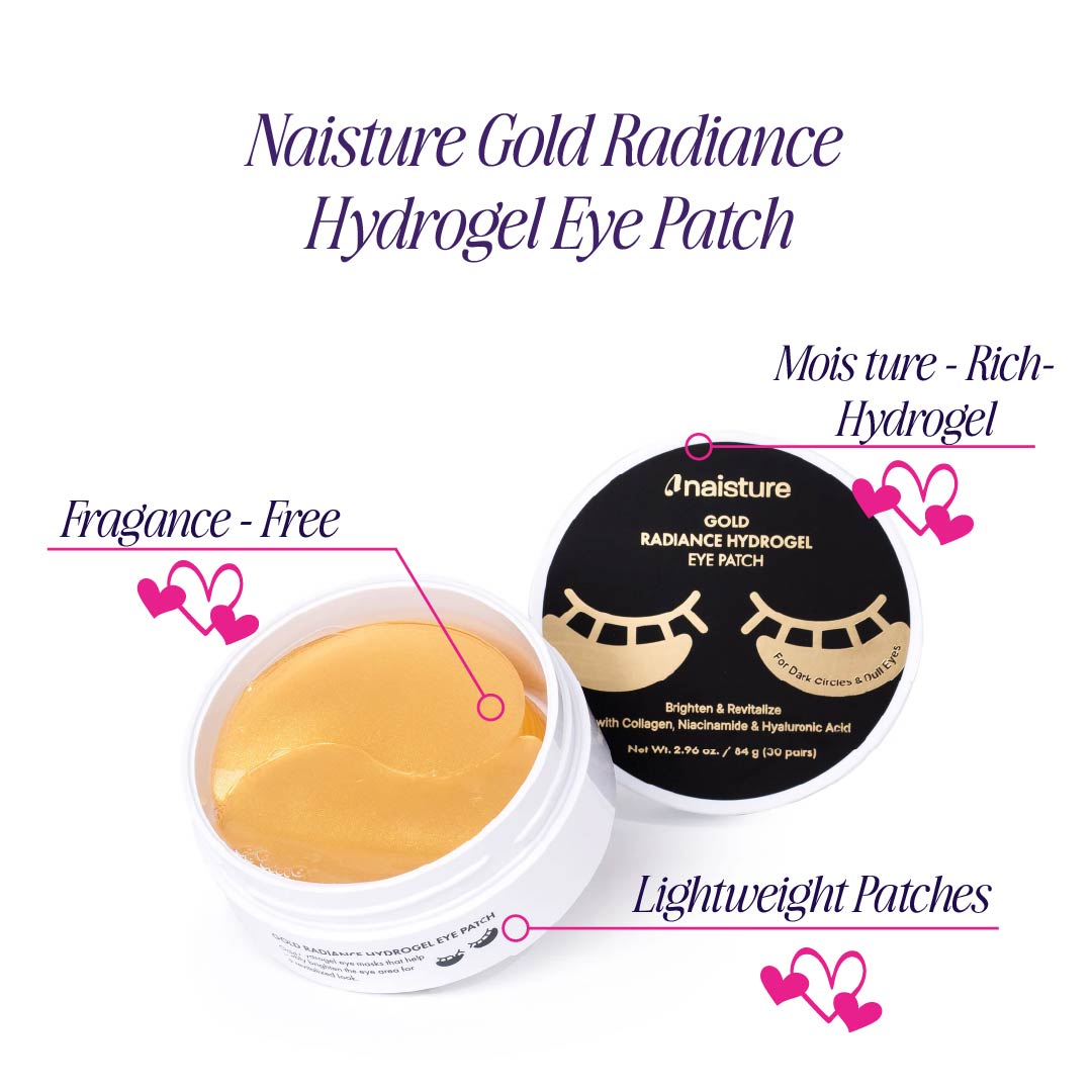 Korean Skincare Gold Undereye Masks by Naisture