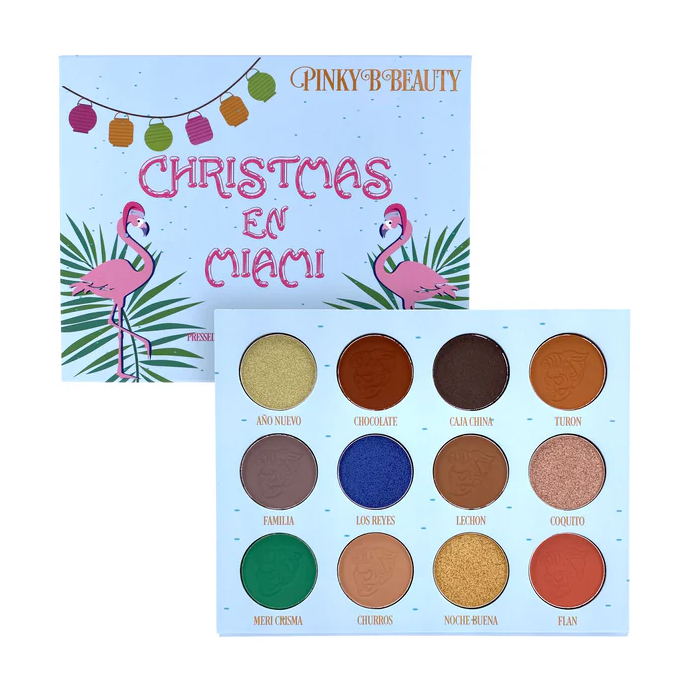 Paleta de sombras de ojos Christmas in Miami de Pinky B Beauty