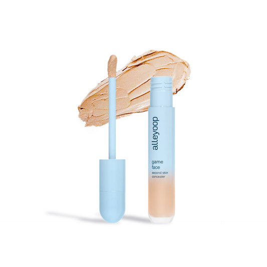 Alleyoop Game Face Concealer with light beige shade and applicator wand by Innovate the Label