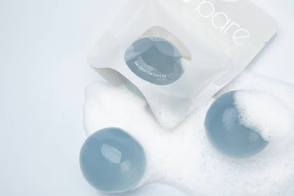 Naisture aqua jelly ball cleanser translucent blue foaming jelly balls with resealable pouch for gentle cleansing
