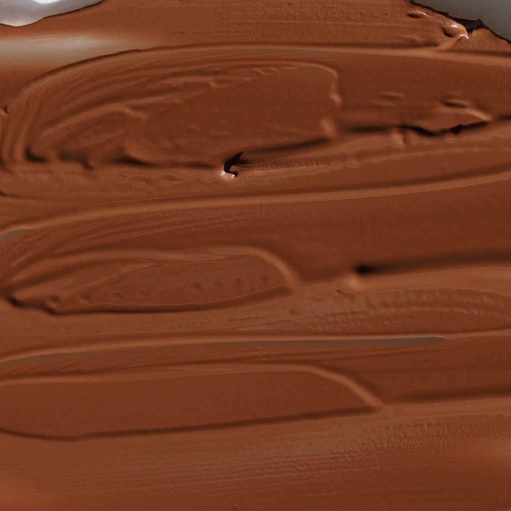 Smooth swatch of cream bronzer for face in rich brown shade from Innovate the Label