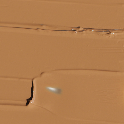 Smooth swatch of cream bronzer for face in warm tan shade by Innovate the Label