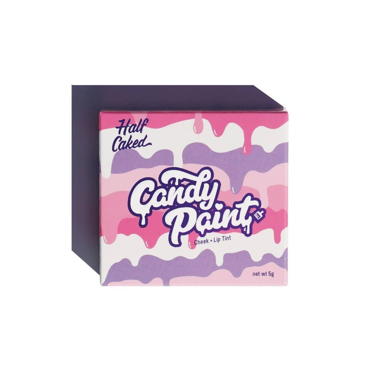 Innovate the Label Half Caked Candy Paint cream bronzer for face with cheek and lip tint in pink and purple packaging