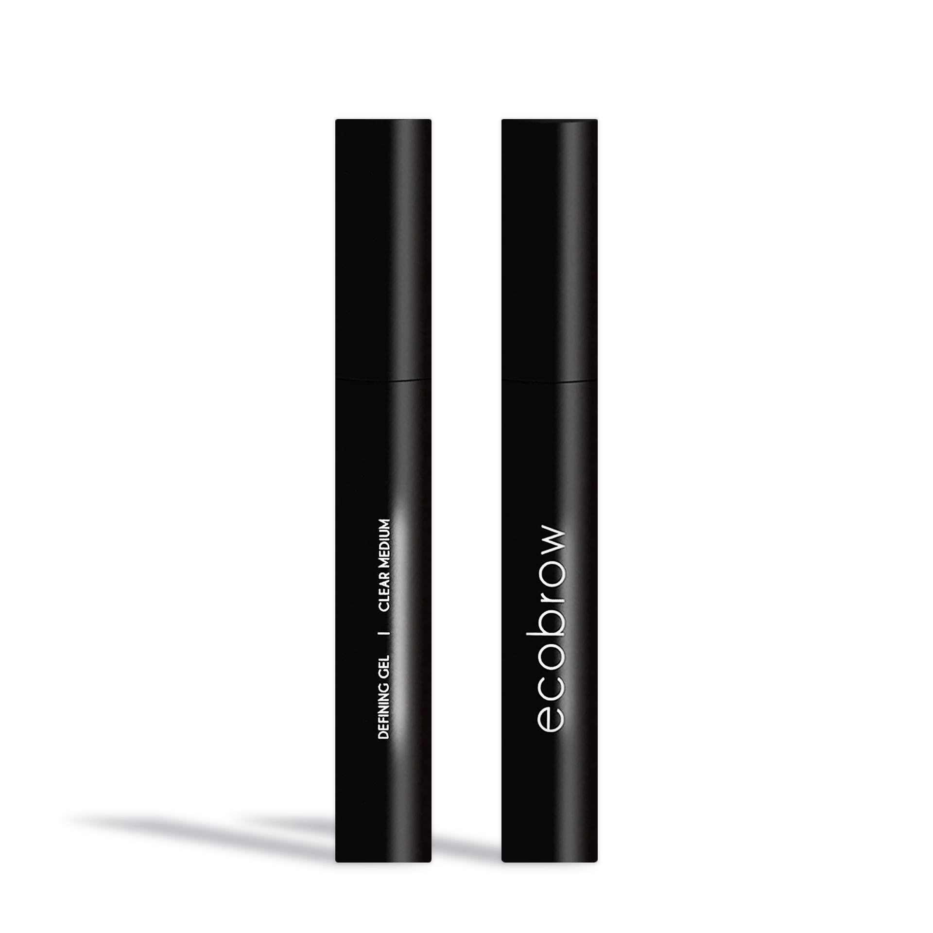 Innovate the Label clear eyebrow gel in sleek black tube packaging for natural brow styling