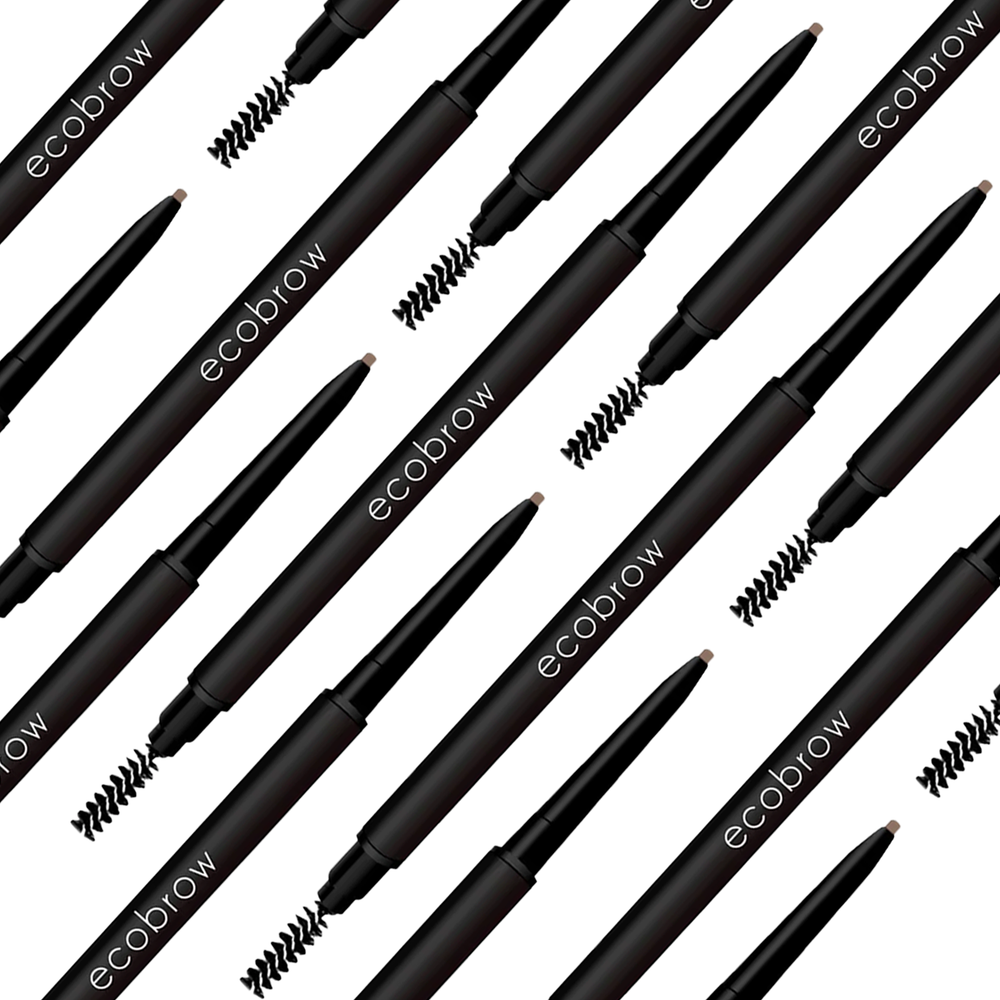 Innovate the Label light brown eyebrow pencil with spoolie brush for precise grooming and shaping