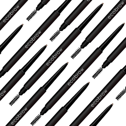Innovate the Label light brown eyebrow pencil with spoolie brush for precise grooming and shaping