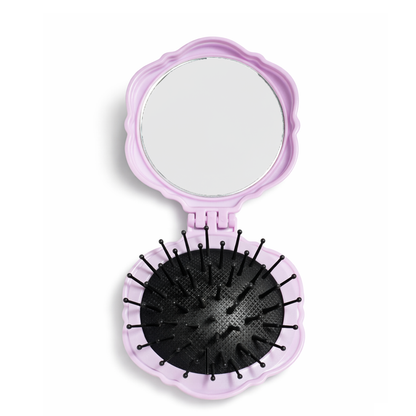 HA-09 - HA-12 Innovate the Label Beauty in Bloom Compact Brush with Mirror
