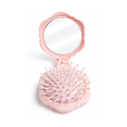 HA-09 - HA-12 Innovate the Label Beauty in Bloom Compact Brush with Mirror