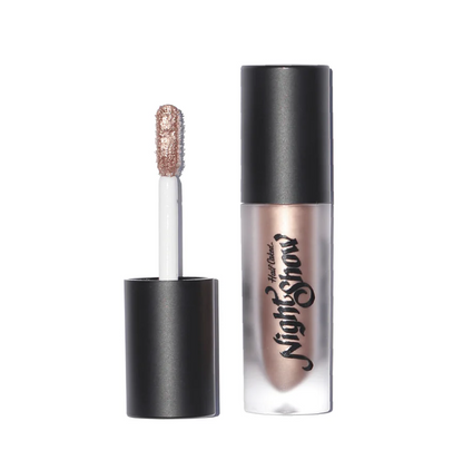 Half Caked Night Show Liquid Shadow in a metallic rose gold shade with applicator wand