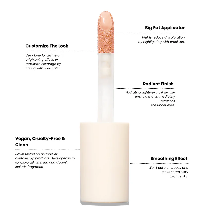 Innovate the Label concealer with big fat applicator under eye brightener for dark circles and radiant finish