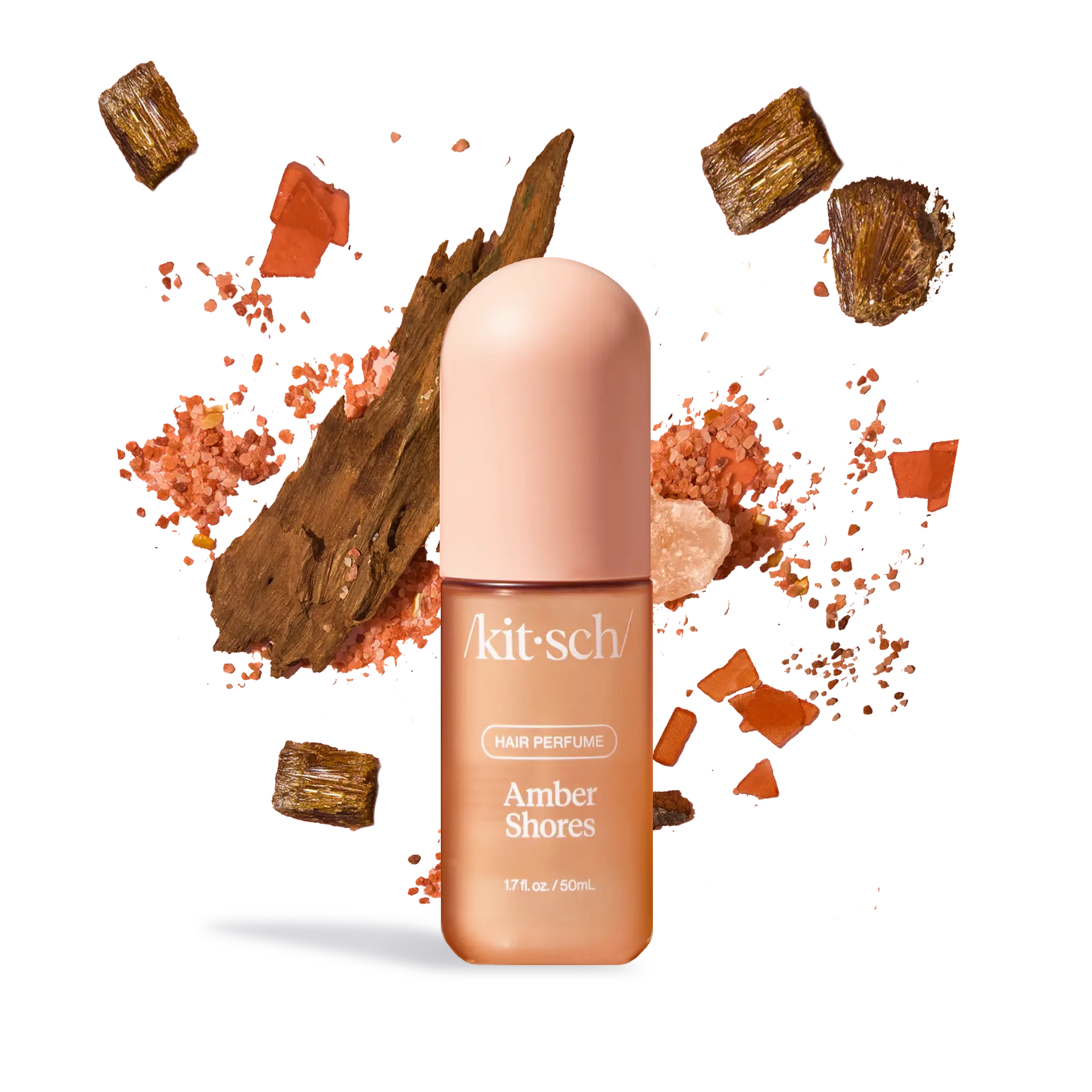 Amber hair perfume by Innovate the Label Kit Ksch Amber Shores with natural wood and amber elements