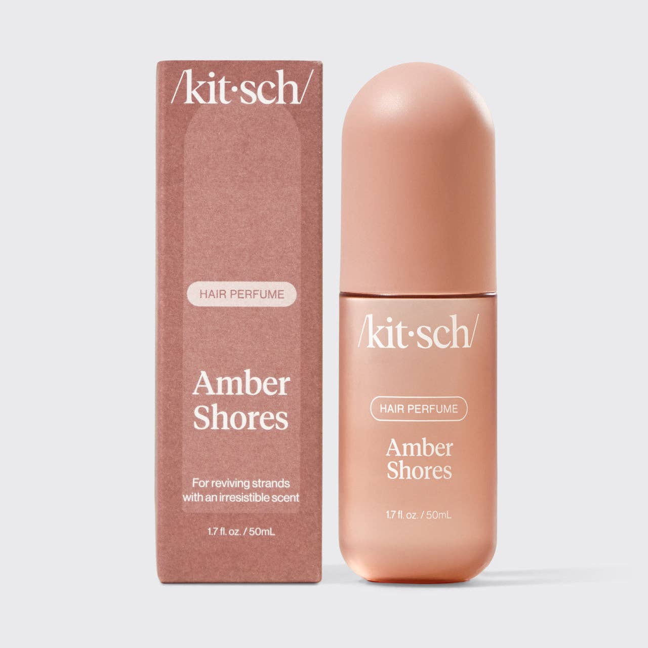 Amber Shores amber hair perfume by Innovate the Label with sleek minimalist bottle and packaging