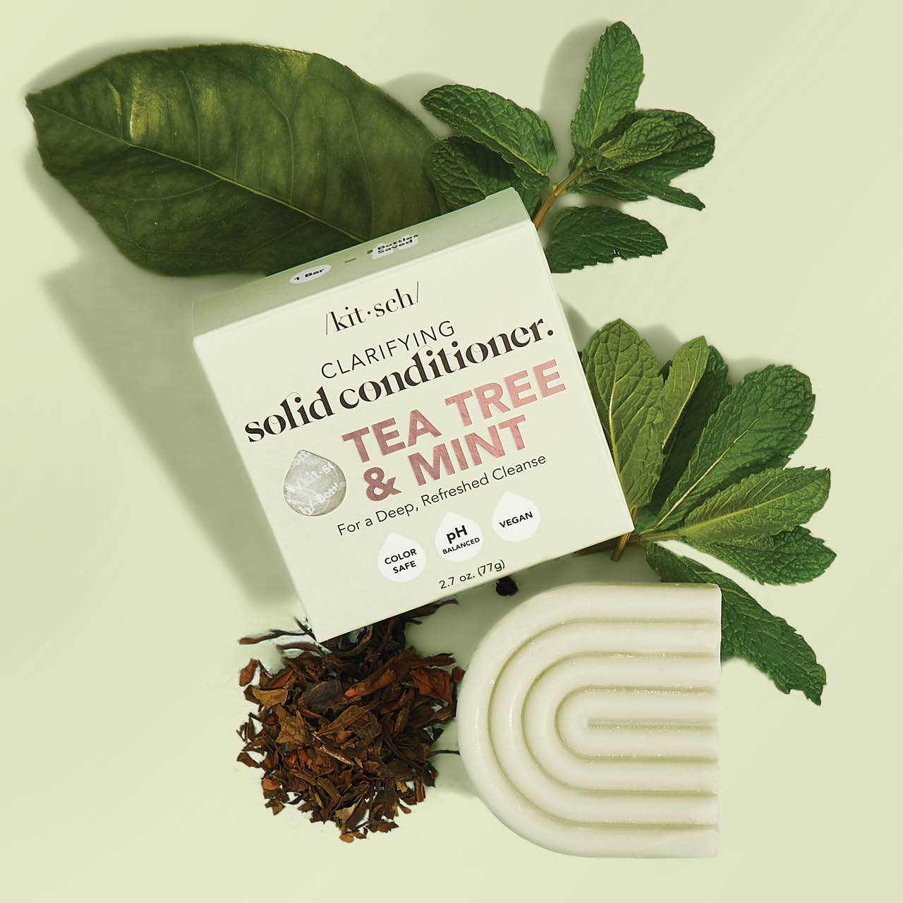 Innovate the Label tea tree and mint clarifying solid conditioner with anti dandruff conditioner bar