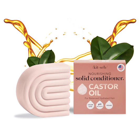 Innovate the Label castor oil conditioner bar solid nourishing conditioner with natural ingredients