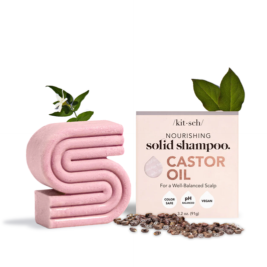 Innovate the Label castor oil shampoo bar with nourishing solid shampoo for a well-balanced scalp