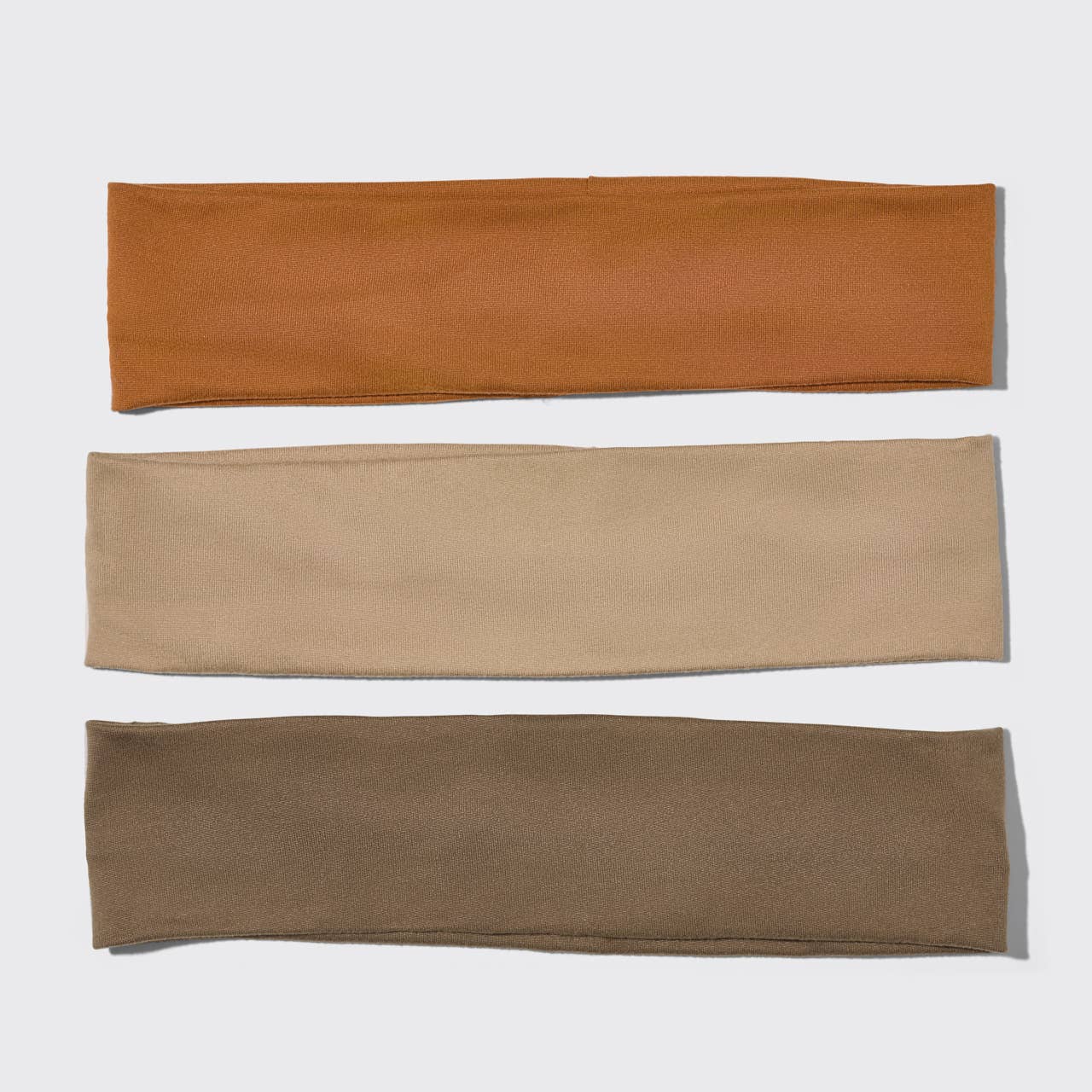 Innovate the Label eco-friendly workout headbands three neutral earth tone sweat-wicking soft fabric