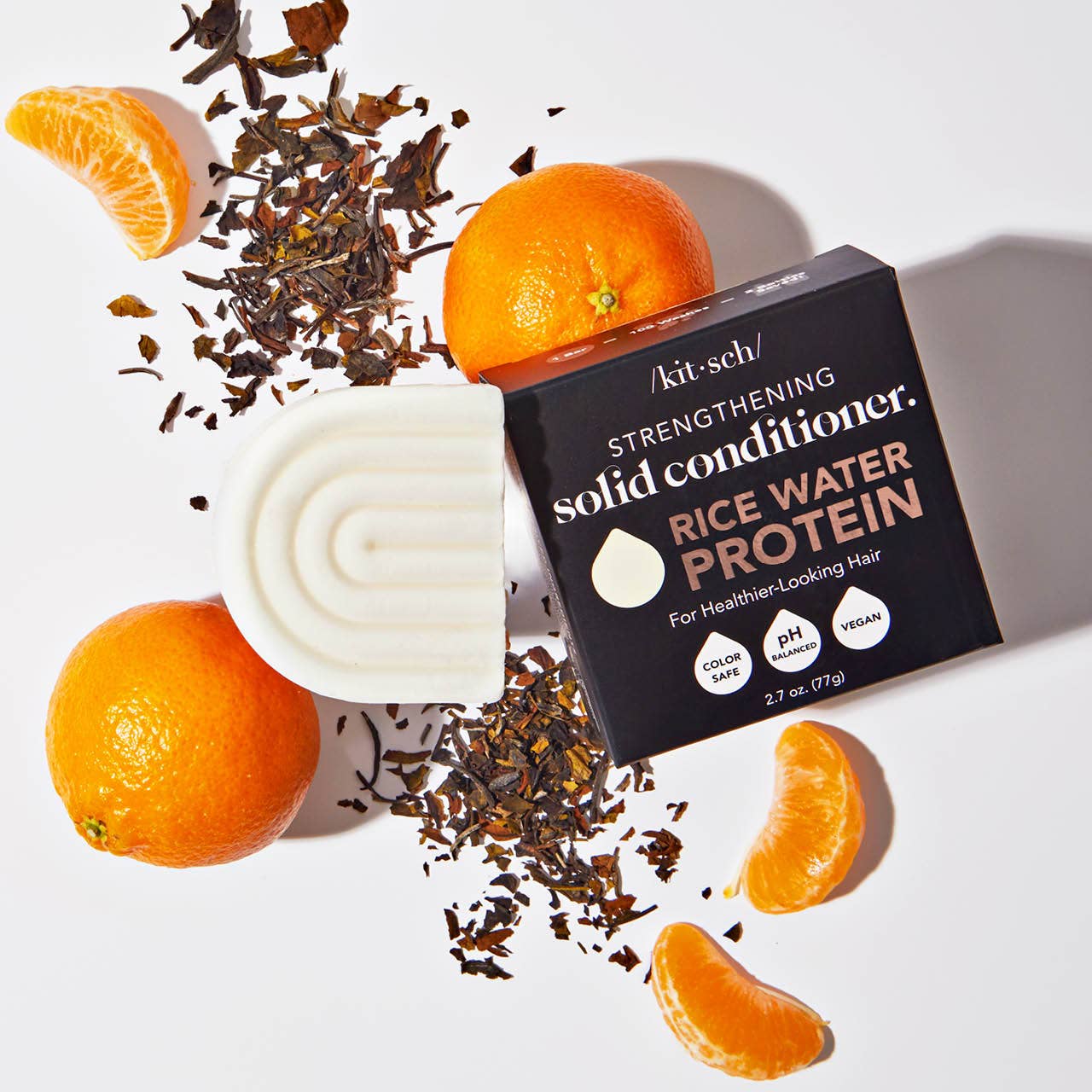 Innovate the Label rice water protein conditioner bar solid hair conditioner with oranges and tea leaves