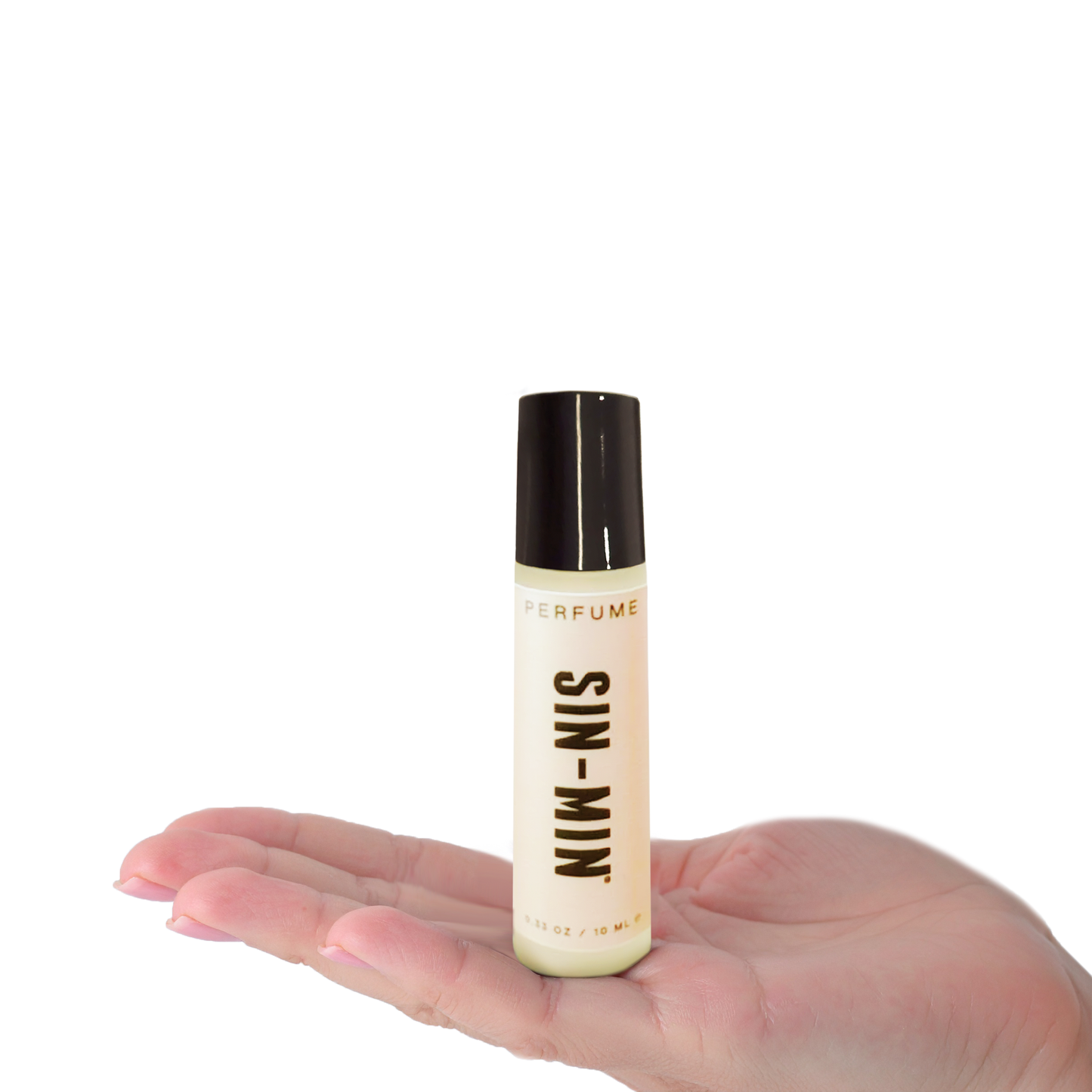 Roll-On Perfume Oil 10ml in signature SIN-MIN scent cinnamon oil and organic vanilla