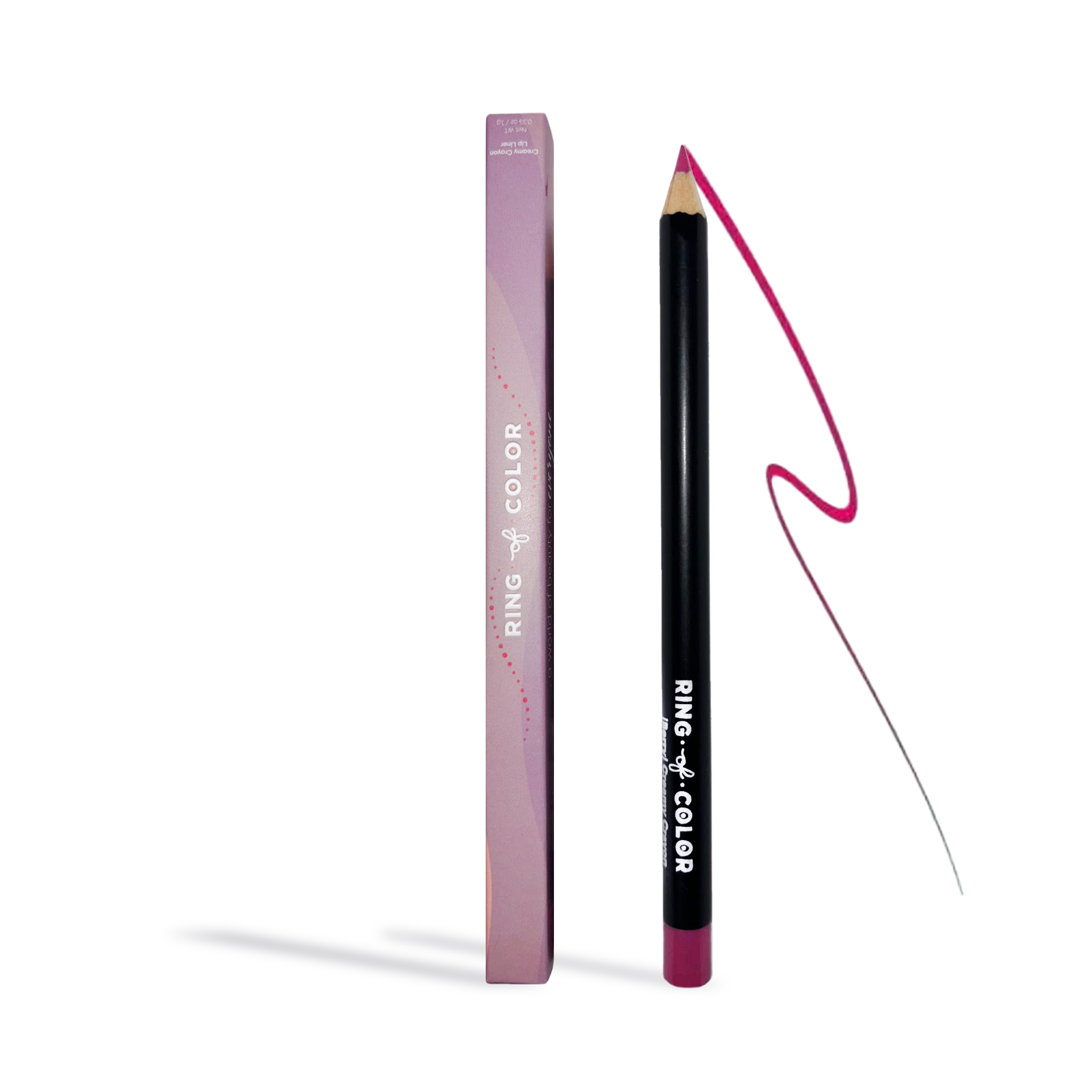 Creamy lip liner crayon by Innovate the Label Beauty Bundles in deep pink shade with packaging