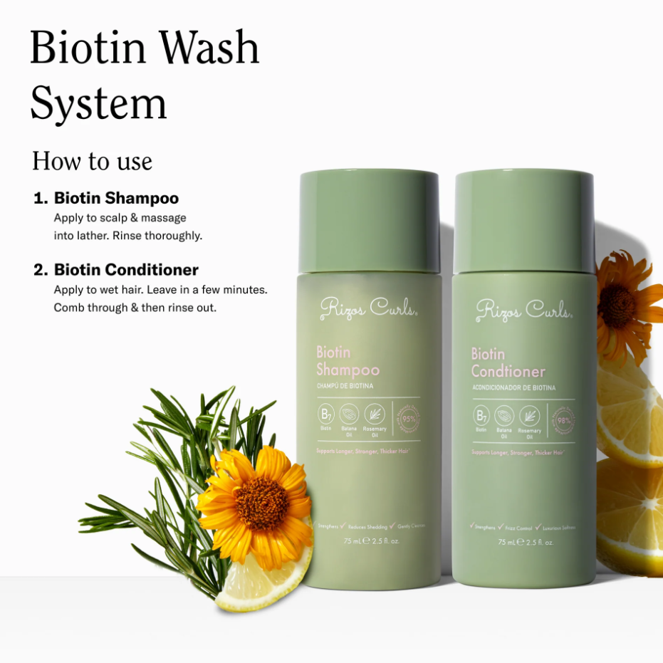 Biotin Wash System with Shampoo and Conditioner for affordable makeup and hair care kit
